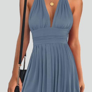 Olympia V Neck Mini Dress